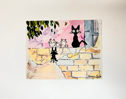 JIJI from Studio Ghibli (4.2 x 5.5)